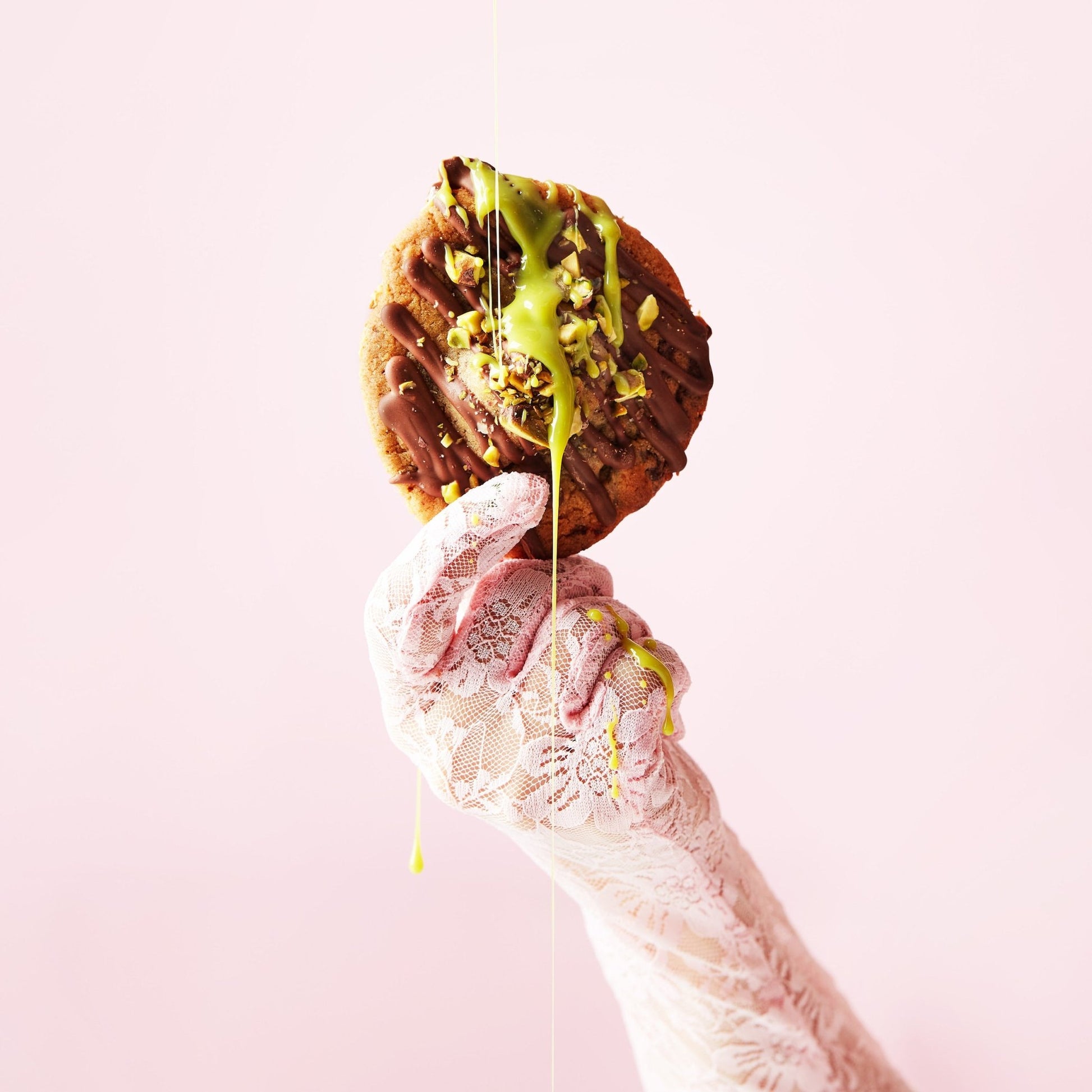 3x Pistachio Kataifi meets Salted Choc Chunk - She means Biscuits