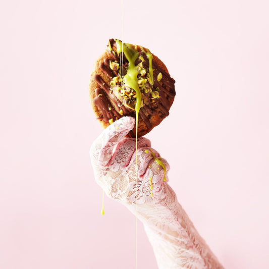 3x Pistachio Kataifi meets Salted Choc Chunk - She means Biscuits